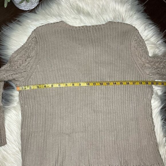 Jones New York camel 1 button knitted cardigan sz XL - Picture 8 of 9